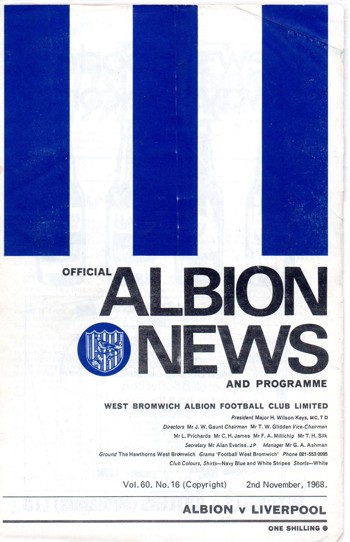 Match programme